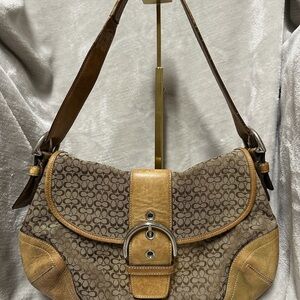Coach Brown Signature Soho Shoulder Bag